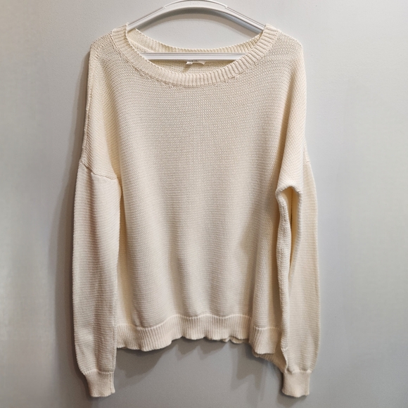 Emerson Fry Carolyn Sweater - Ivory Organic Cotton Size Medium - Picture 4 of 11